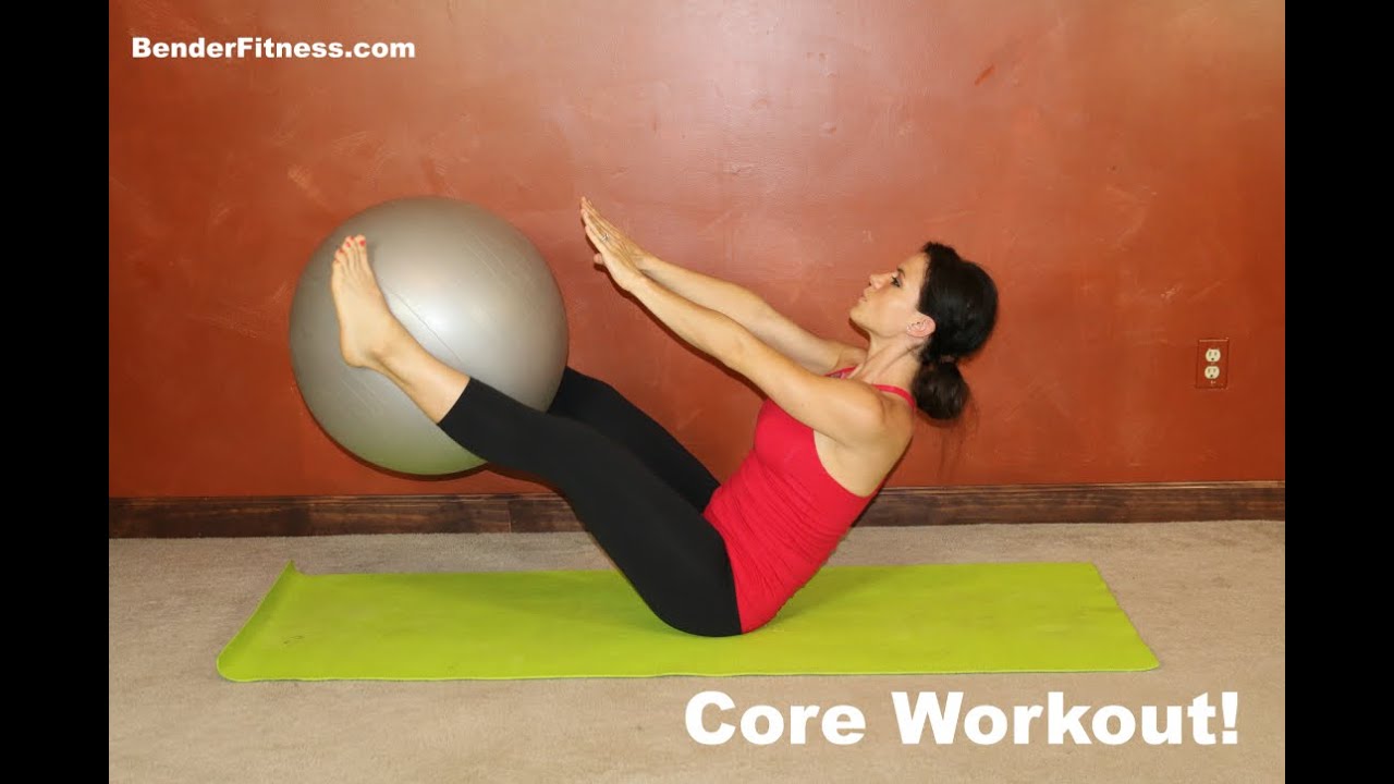 10 Minute Quick Core Workout with Stability Ball