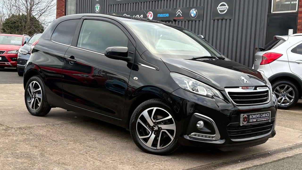 2016 (66) Peugeot 108 Allure 1.2 3Dr in Raven Black. 23k Miles. 2 Owners. 8 Services. £20 Tax. £5750