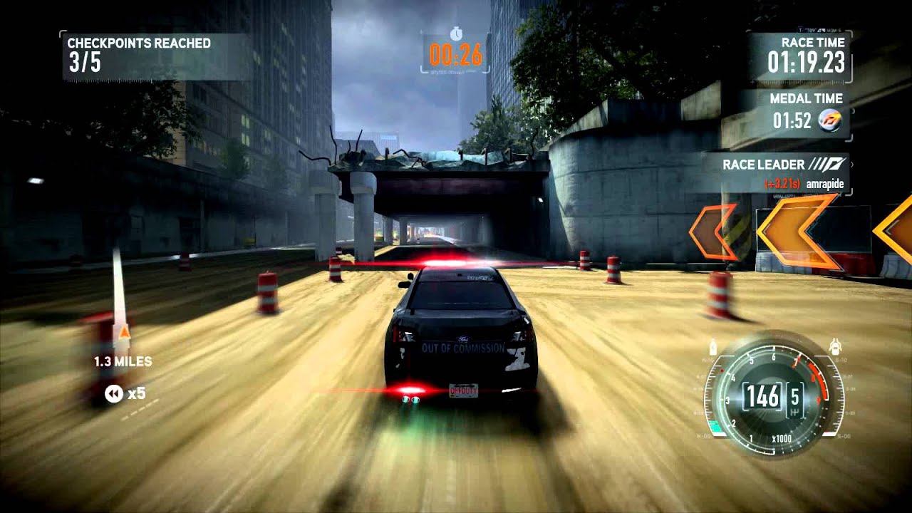 Need For Speed The Run - Police Interceptor Gameplay