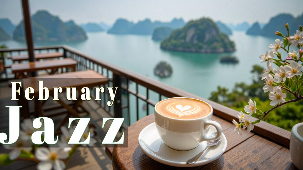 Happy February Café Jazz ☕Soft Morning Coffee Ambience & Smooth Bossa Nova for Focus & Chill
