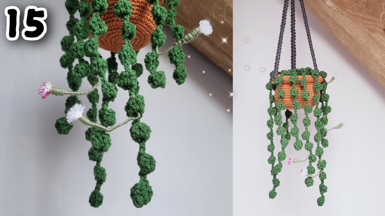 How to Crochet String of Pearls with Flowers Complete Full Step by step tutorial