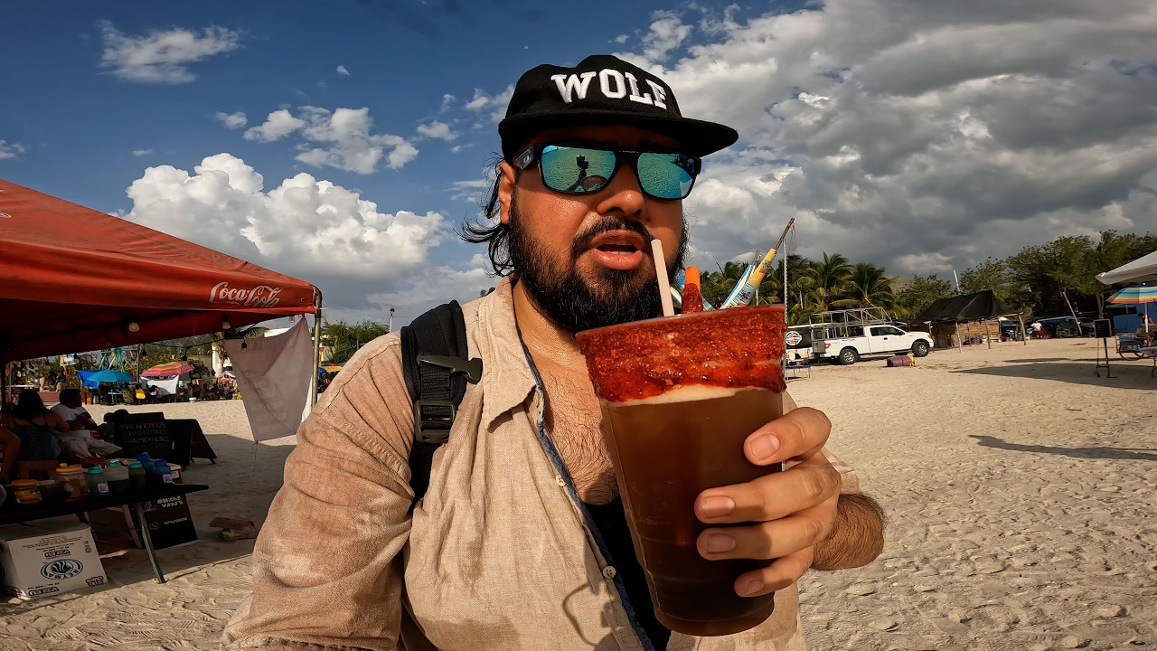 Micheladas On One Of Yucatan's Famous Beaches | Celestún Mexico
