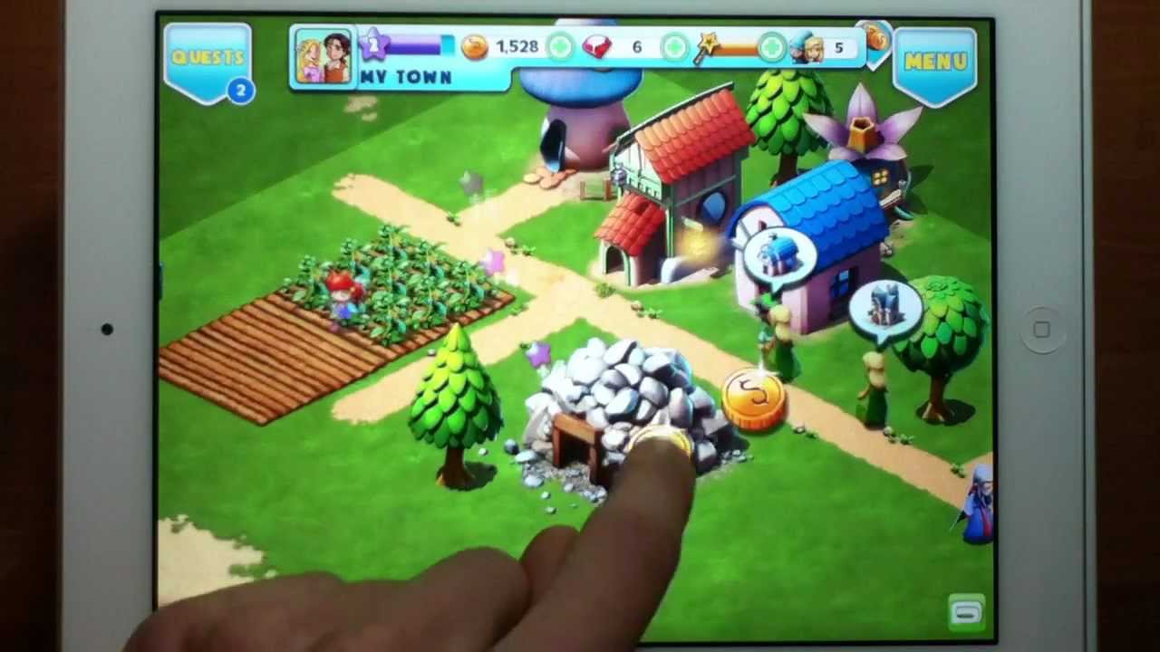 iPad 4 Games - Fantasy Town HD New