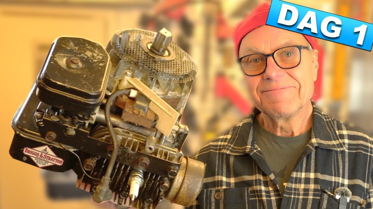 Dag 1: Skrotmotor Briggs and Stratton, tämligen Slut!