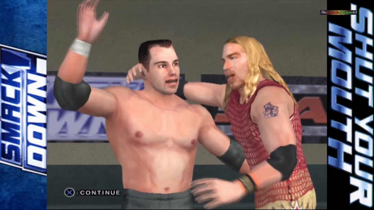 WWE Shut Your Mouth PS2 Brock Lesnar Part 1 Walkthrough 100% (All Dialogs, unlock everything)
