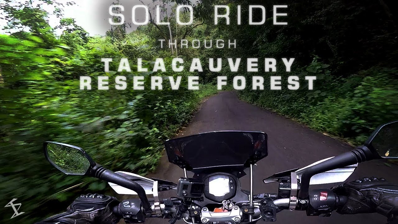 SOLO RIDE THROUGH TALAKAVERI RESERVE FOREST | BANGALORE TO MANGALORE | BHAGAMANDALA | KTM DUKE 200