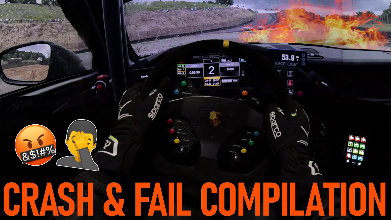 Motion Simulator Crash & Fail Compilation from 3 Years in my High-End Setup