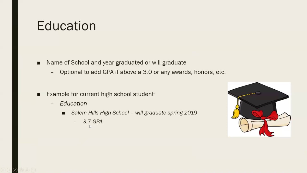 Senior Portfolio Project: Activity 2.1.1 How to Create a Resume