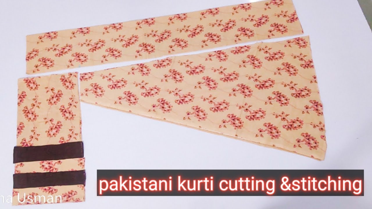panel kurta cutting and stitching||pakistani kurta cutting||kali kala kurta cutting and stitching||