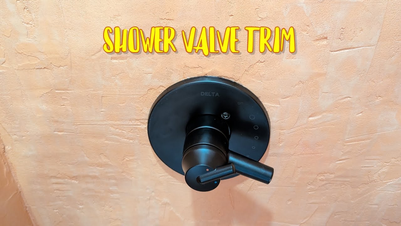 How To Install A Delta Trinsic Monitor T17059-BL 17 Series Shower Valve Trim (Skoolie)
