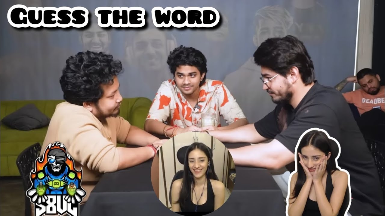 | girl gamer reaction on s8ul guess the word challenge video | #regaltos #s8ulsid #jokerkihaveli