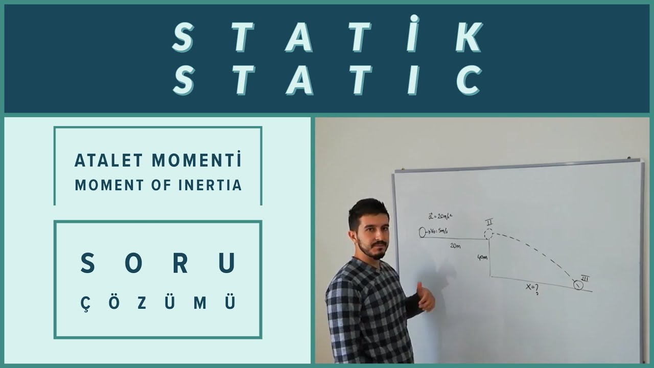 Statik ve Mukavemet Atalet Momenti (Moment of Inertia) Örnek Soru Çözümü Ders 3