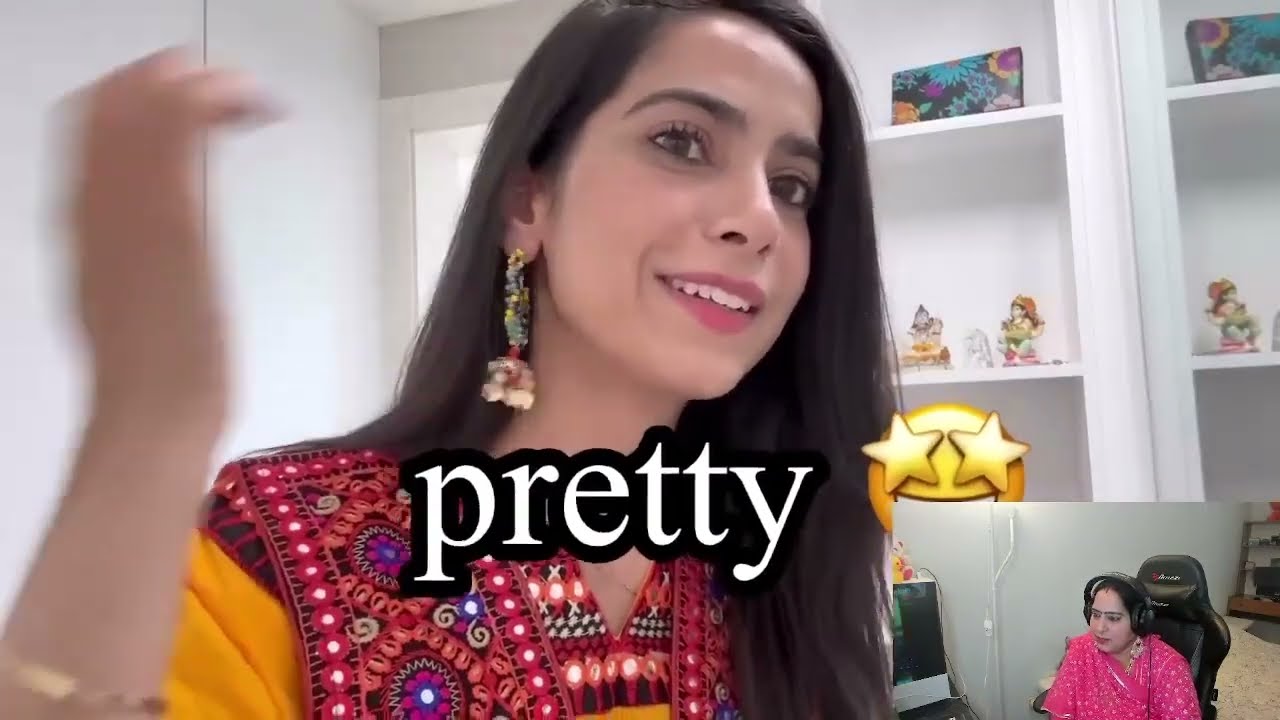 Mom reacts to @PoohinKorea  wearing INDIAN CLOTHES for 24H!