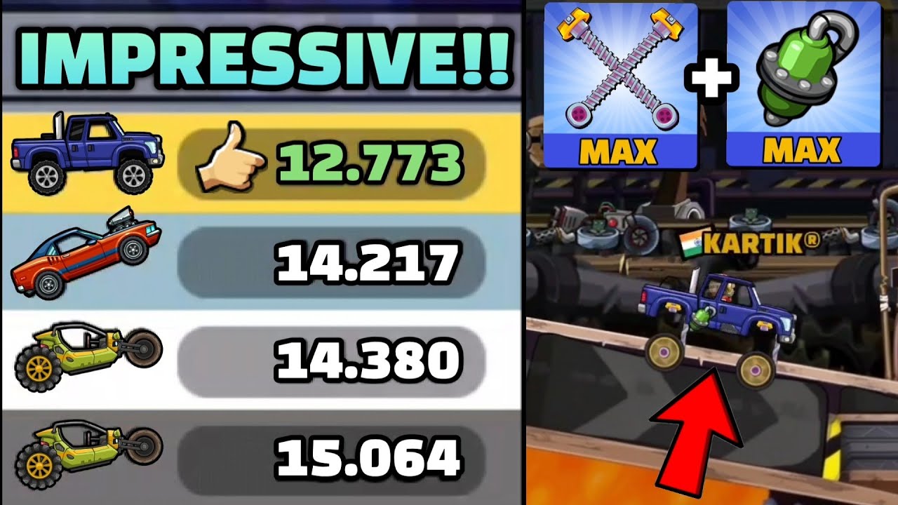 Амортизаторы SuperDiesel Jump впечатляют!! 🤩🚀 В демонстрационном ролике сообщества - Hill Climb R...