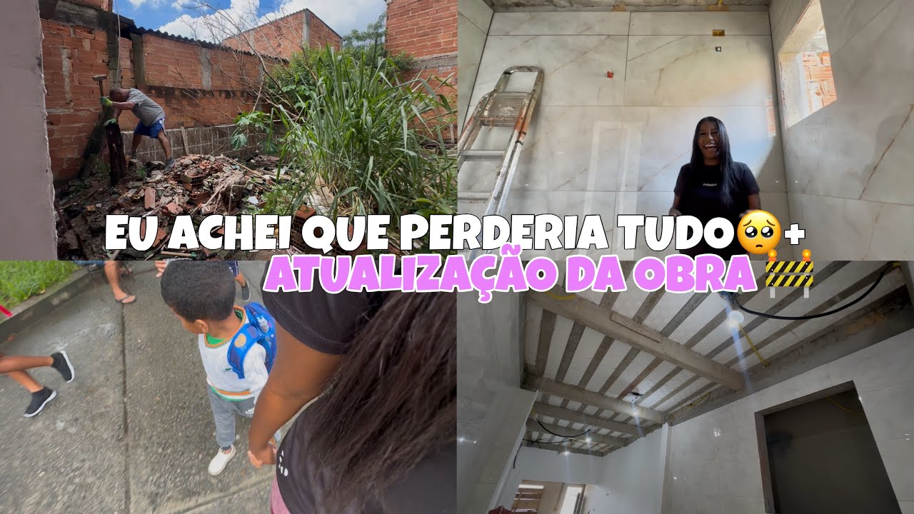 QUASE PERDI ISSO AQUI🥺+VOLTA AS AULAS+ COMEÇOU A LIMPEZA DO QUINTAL😍-ATUALIZAÇÃO DA OBRA| Evillyn