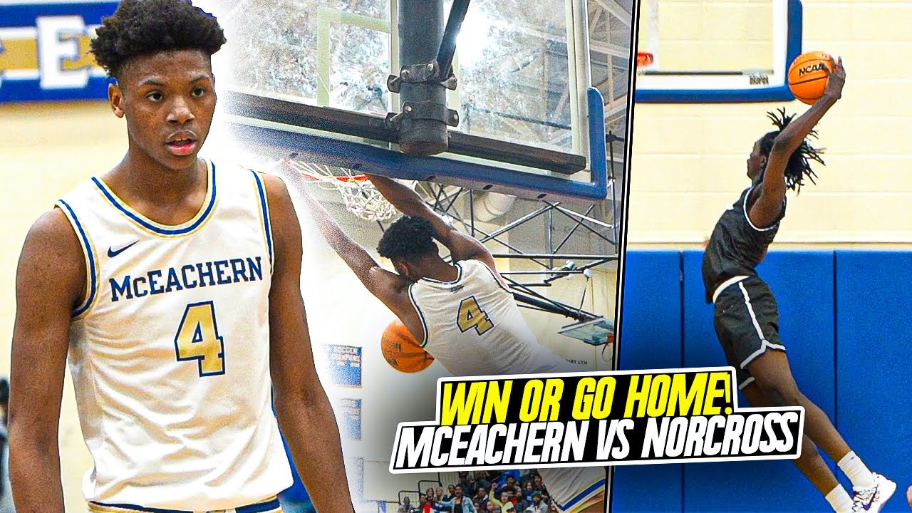 Ace Bailey & McEachern TAKEOVER! McEachern vs Norcross Elite 8 Playoffs Matchup Gets CRAZY!