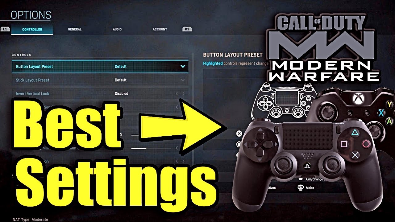 Best Call of Duty Modern Warfare Controller Settings (Pro Sensitivity + ADS Setup)