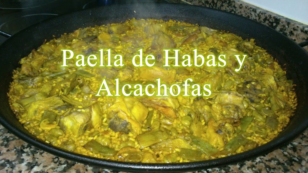 Receta tradicional de arroz con habas y alcachofas