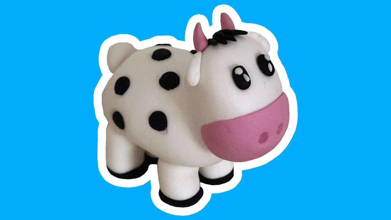 Üç Boyutlu Şeker Hamuru ile İnek Yapımı (Making a 3D Fondant Cow)