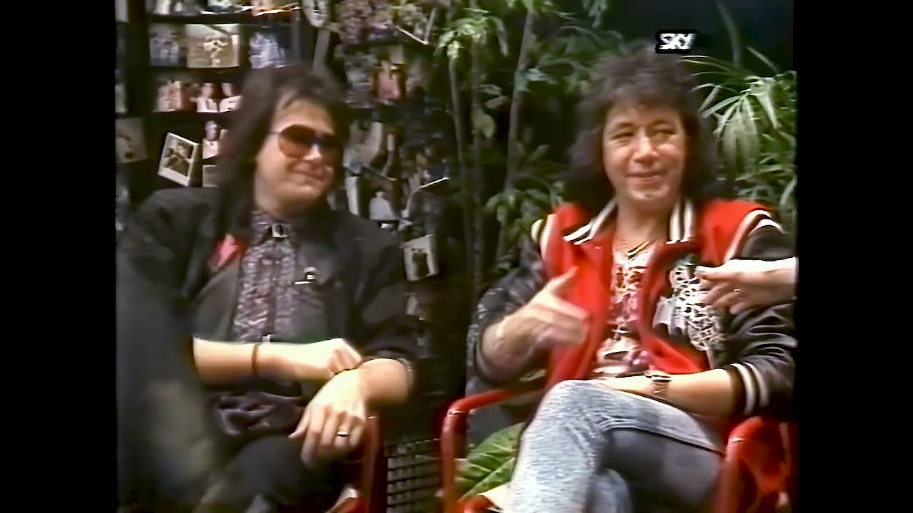 Frehley's Comet (Ace Frehley & John Regan) Interview Sky Channel 1988 (HD 60fps)