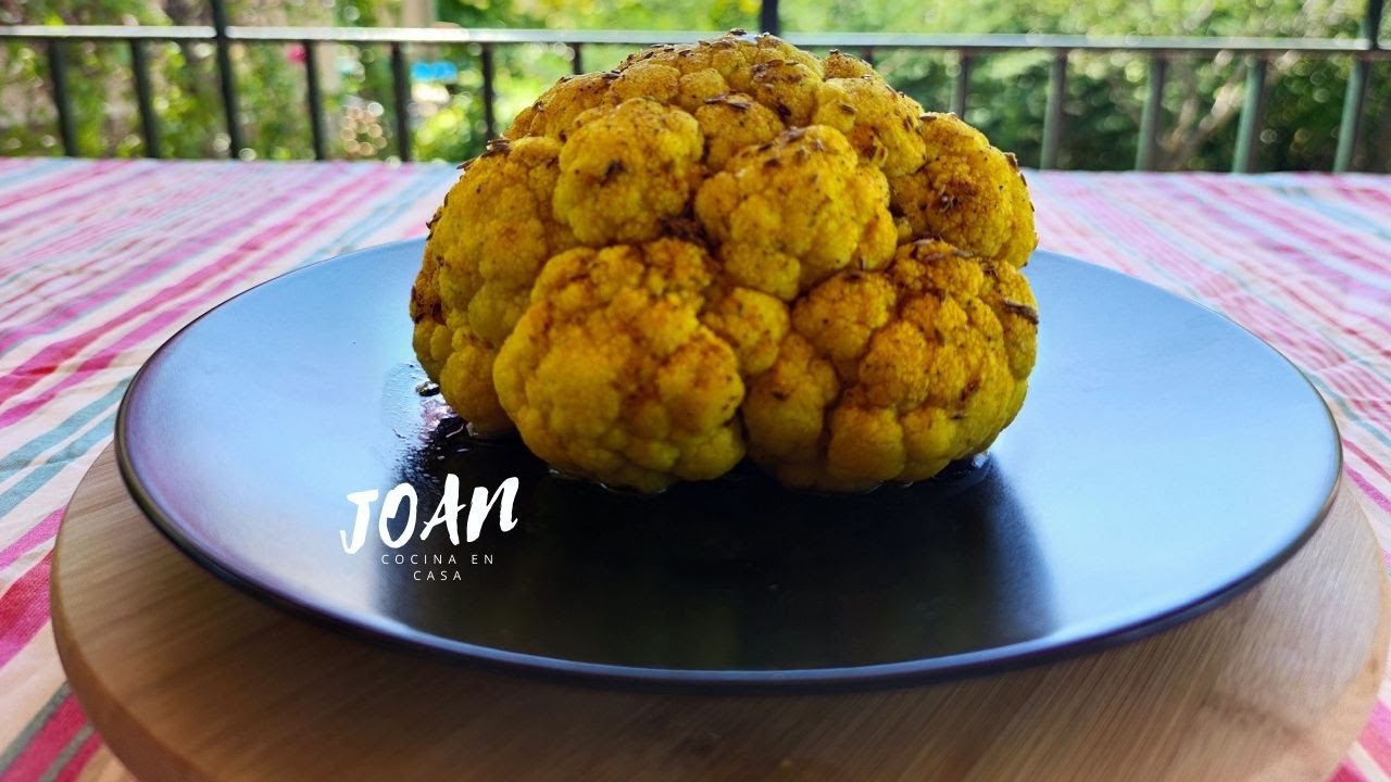 Coliflor con especias al microondas &  Microwave spiced cauliflower