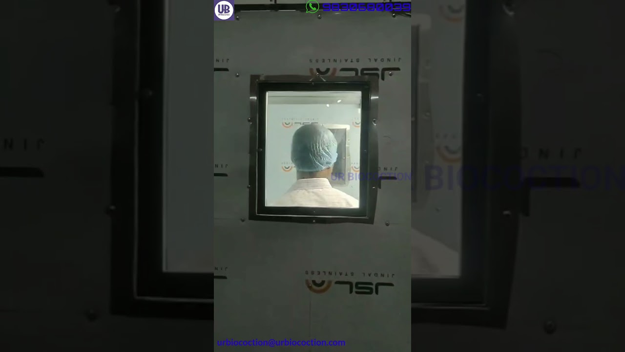 Demonstration of air shower clean room #airshower @urbiocoction
