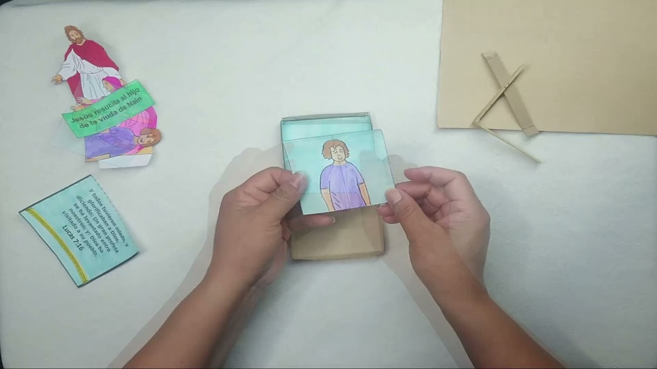 JESÚS RESUCITA AL HIJO DE LA VIUDA DE NAÍN - Manualidad - EBI - CCA - 16/ene/2022 - Susana Flores
