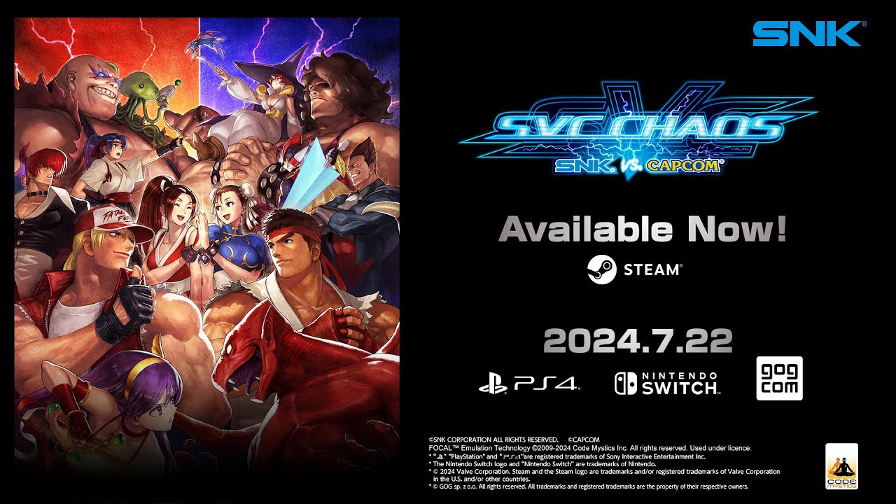 【ENG】SNK VS. CAPCOM SVC CHAOS｜Trailer