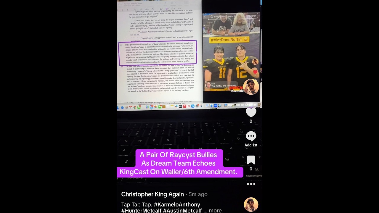 Austin Metcalf And Hunter Metcalf Are Racist Bullies Per Attorney Mike Howard Declaration. Ha Ha.