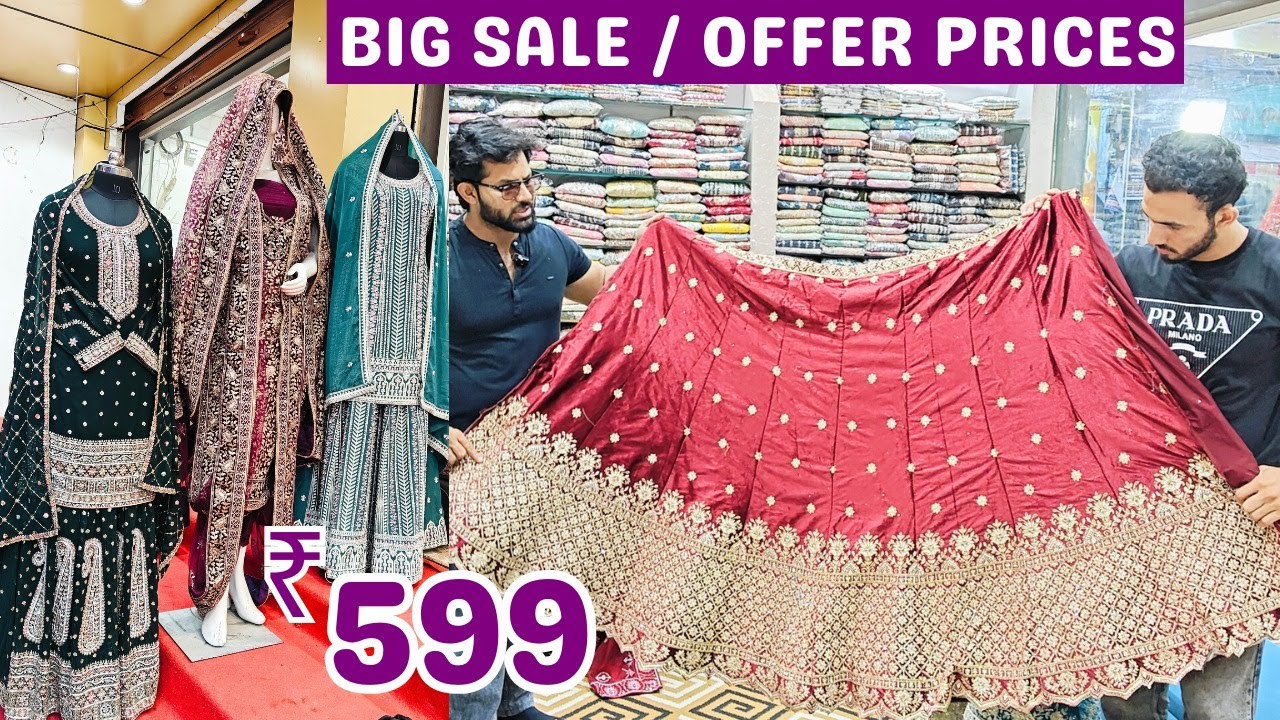 Bumper Sale In SDS Textiles Tolichowki ₹ 599 Partywear Suits Pakistani Dresses Bridal Lehengas