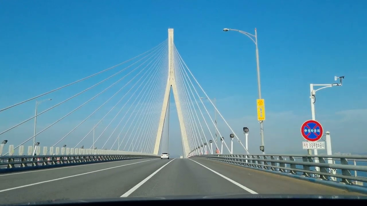 [4K]drive in korea Incheon Bridge to Yeongjong Island