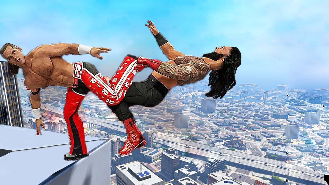 GTA 5 WWE EXTREME MOMENTS #39 (LA KNIGHT!) | GTA V Extreme Wrestling and Ragdolls