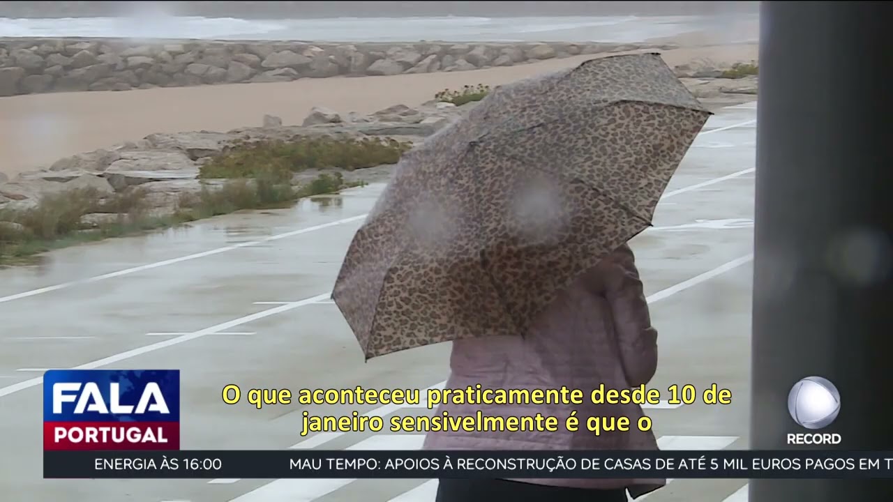 Rio atmosférico mantém Portugal debaixo de chuva