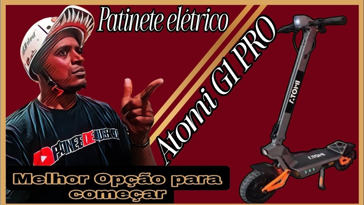 Um ótimo patinete elétrico para trabalhar e sair do ônibus.