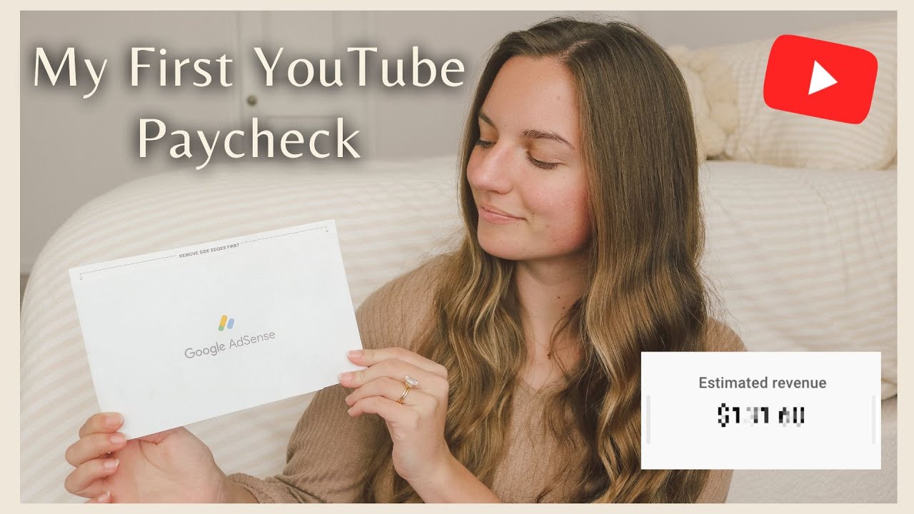 MY FIRST YOUTUBE PAYCHECK | how much YouTube paid me for 1000 subs + tips for getting monetized!
