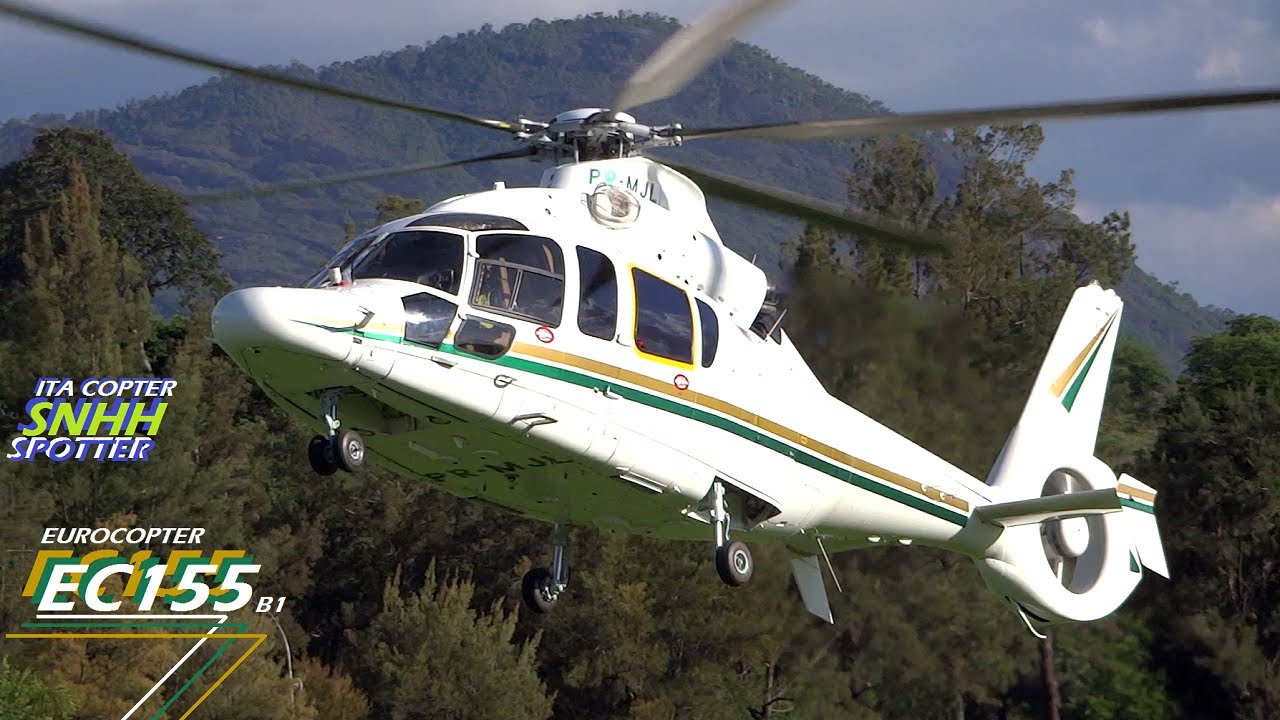 HELICÓPTERO FAMOSO! Eurocopter EC155 B1 - PR-MJL - Decolagem e Pouso