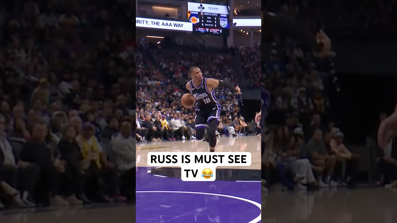 Russell Westbrook zaczyna się kręcić i przygląda się swojej pracy 😂