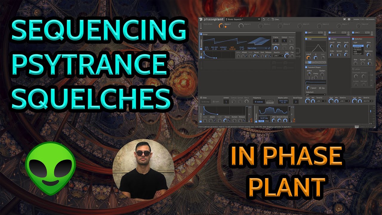 Psytrance Tutorial - Psytrance Squelch Lead/Sequence in Phase Plant