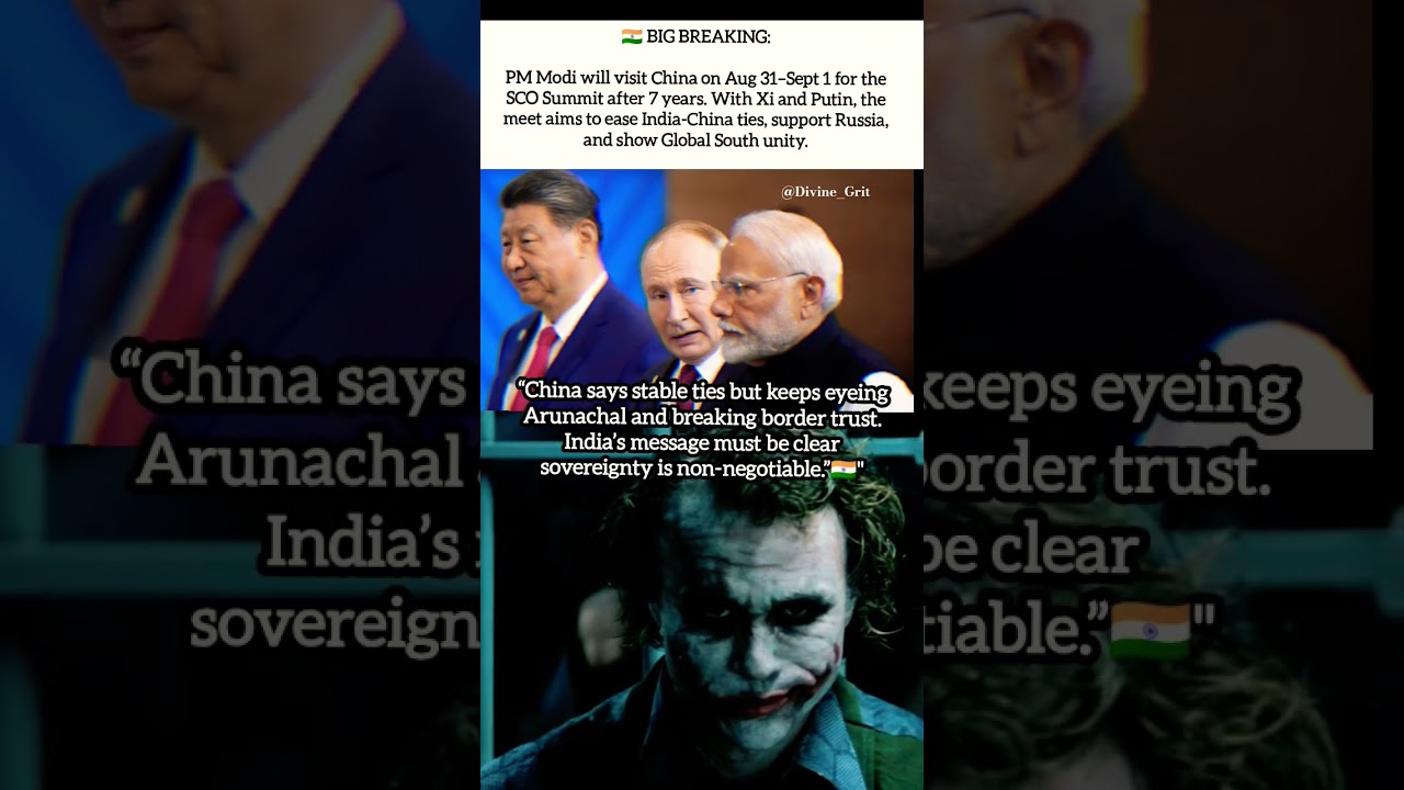 &ldquo;Modi in China: Sovereignty First&rdquo;#sco #youtubeshorts #reactionvideo #chinaindiatensions #russia