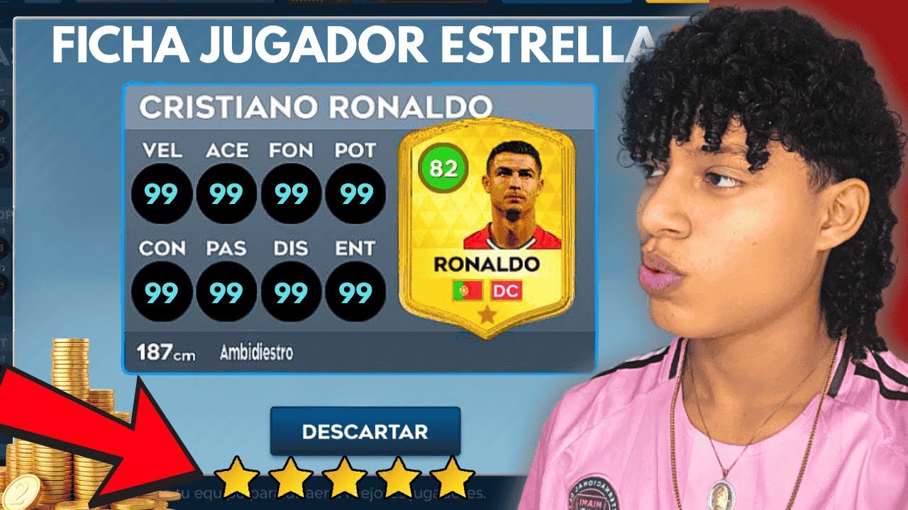 FICHÉ A CRISTIANO RONALDO PARA MI EQUIPO DE DLS 26 Y ES UNA LOCURA