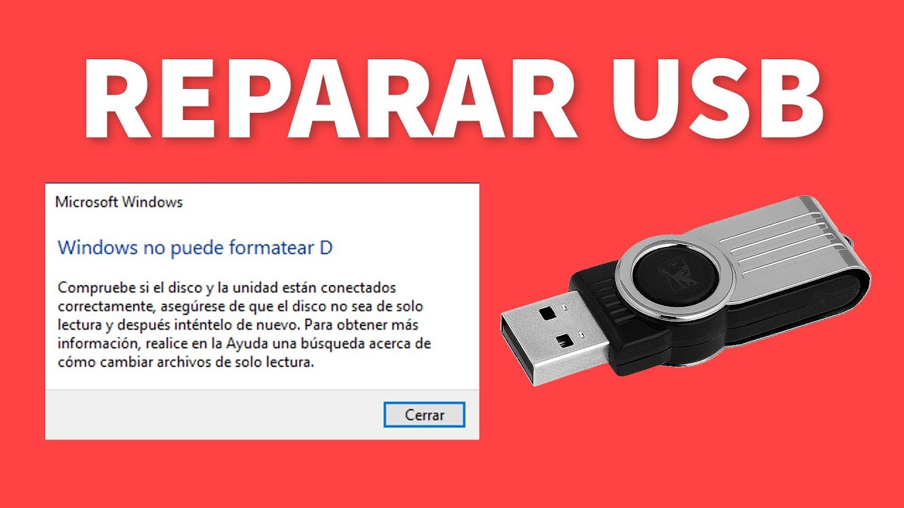 Reparar Memoria USB (Se desconecta sola) Tiene Formato RAW