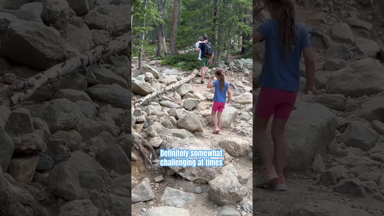 SOOO worth it!! 🤩 Family hike to St. Mary&rsquo;s Glacier, Colorado 🏔️ #shorts #travel