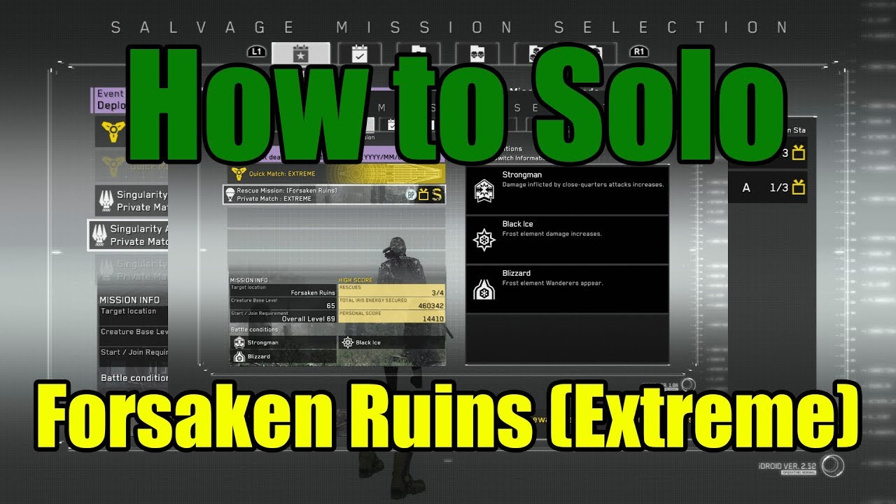 Metal Gear Survive- How to Solo Forsaken Ruins Rescue [Extreme]