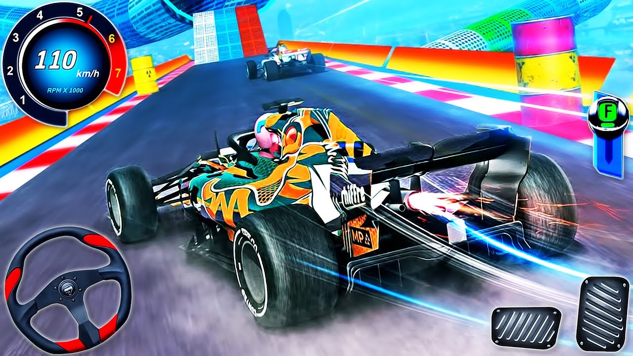 GT Formula Car Racing Stunts 3D - Impossible Car Mega Ramp Simulator 2024 - Android GamePlay