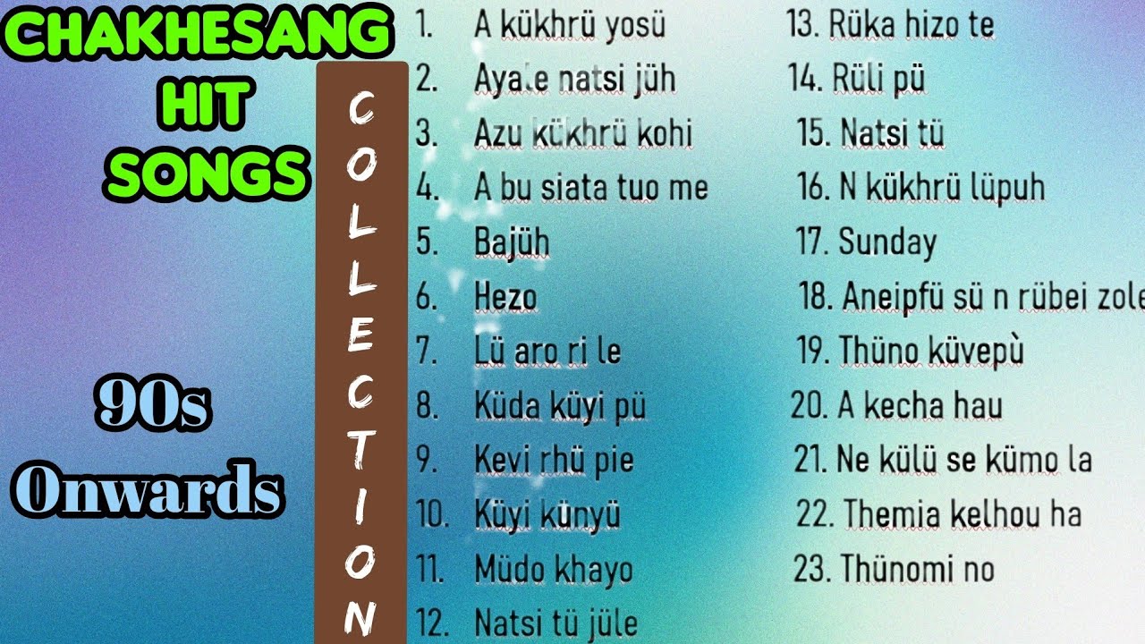 Chakhesang songs collection
