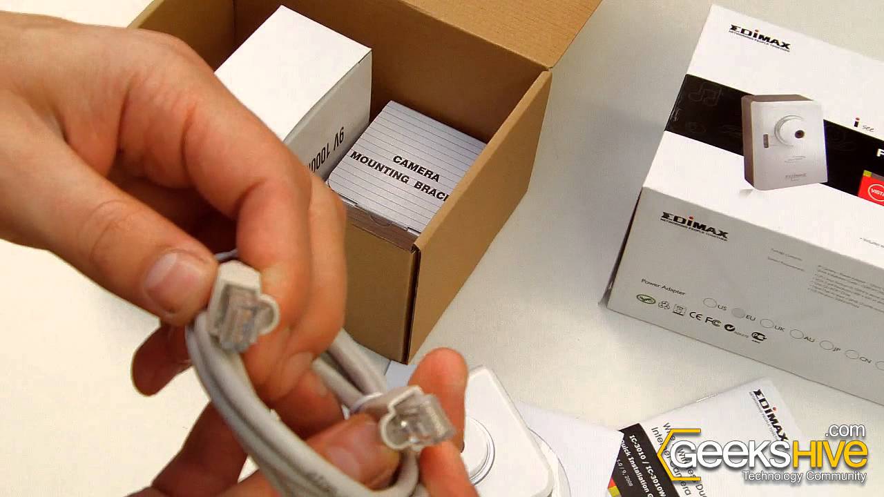 Edimax IC-3010 Dual-Mode Mega Pixel IP Camera - Unboxing by www.geekshive.com