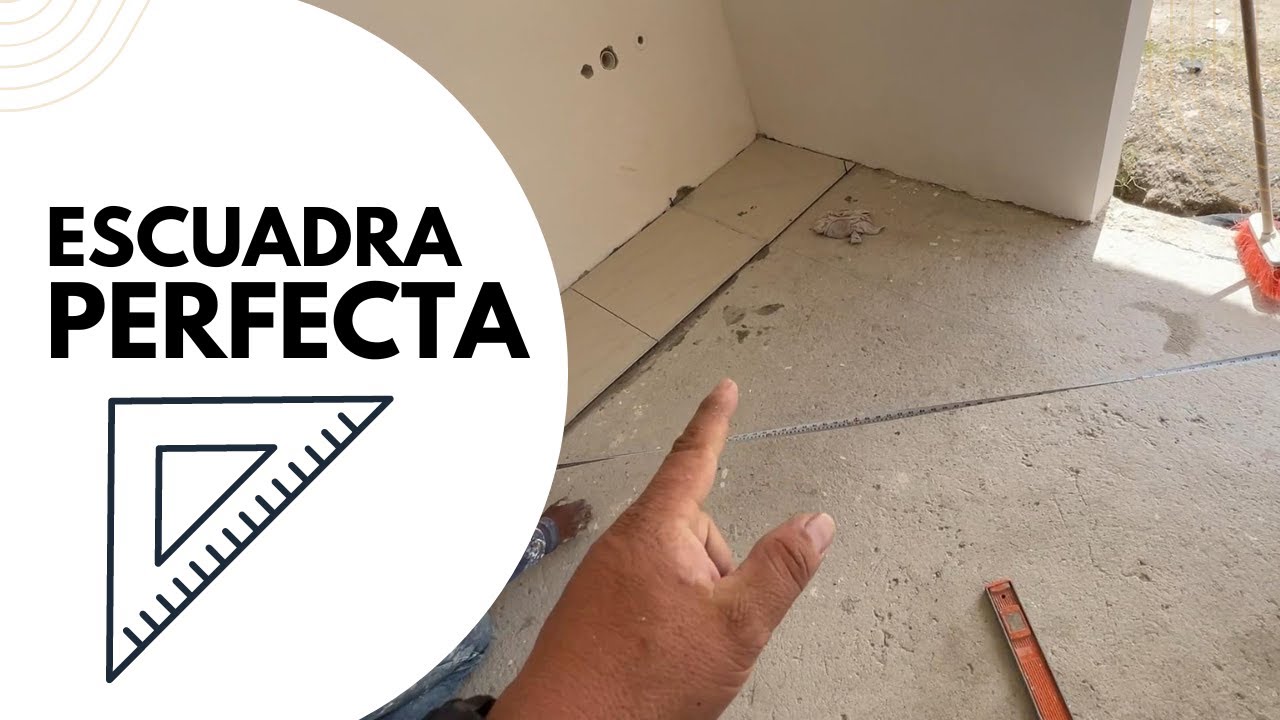 MÉTODO SENCILLO para CHECAR ESCUADRA ✅ | colocación de piso paso a paso | ConstruProceso