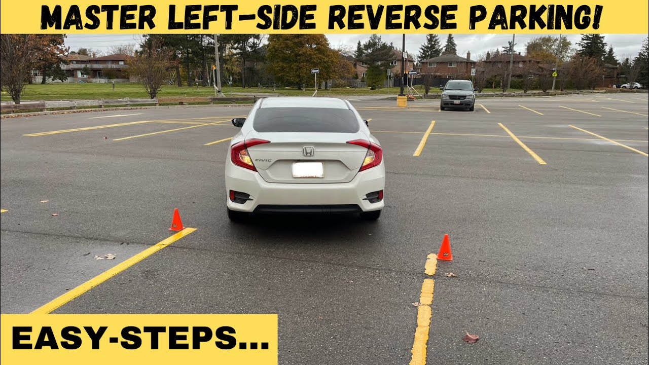 BEST:Step-by-Step Easy Reverse Parking Method on Your Driving Test.#drivingtest #drivinglicense