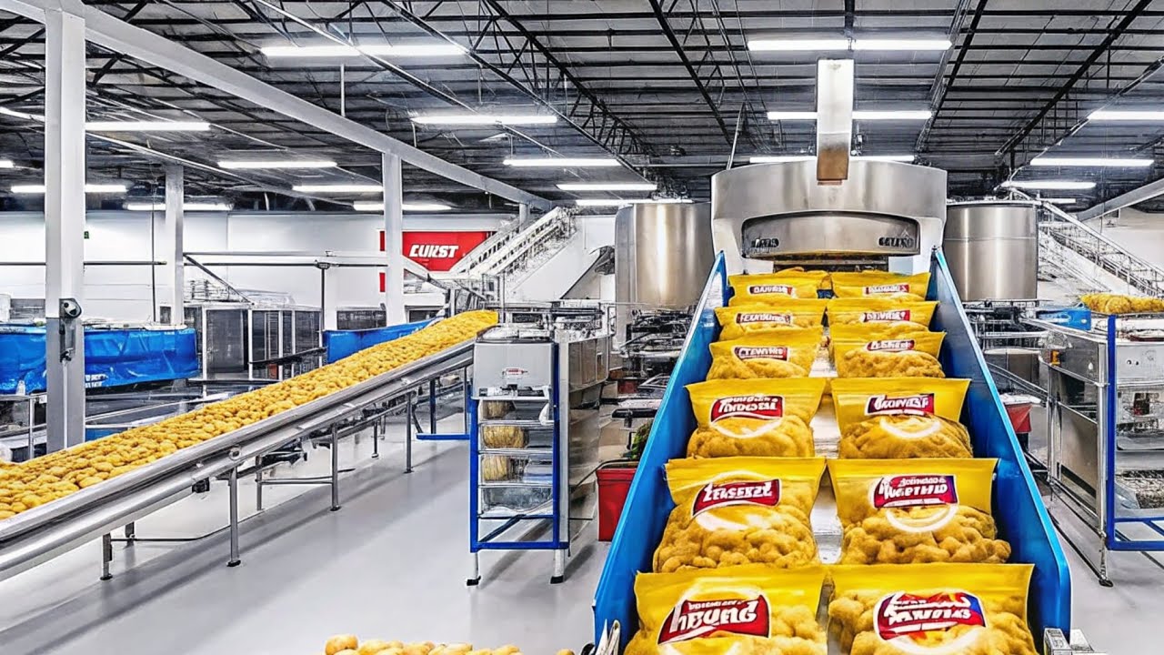 How Lay’s Potato Chips Are Made in Factory | Amazing Chips Manufacturing Process@factory vision