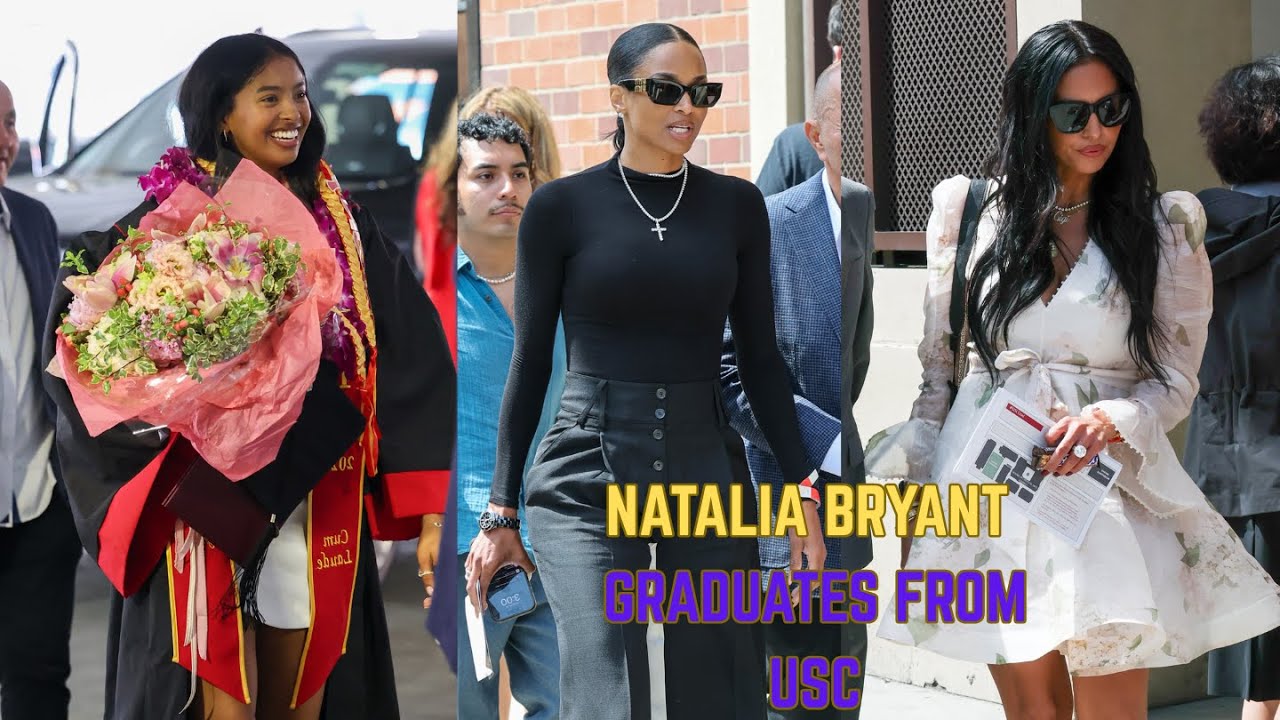 Kobe Bryants Legacy Lives On: Natalia Bryant Graduates with Vanessa & Ciara by Her Side